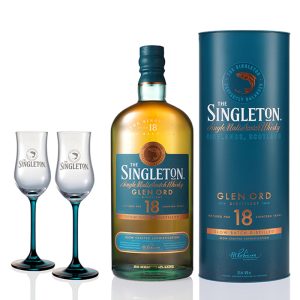 Singleton of Glen Ord 18 Years Gift Pack(FREE TULIP GLASS x 2)